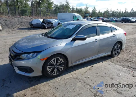 2018 Honda Civic Ex-L from USA, damaged, VIN JHMFC1F70JX019134